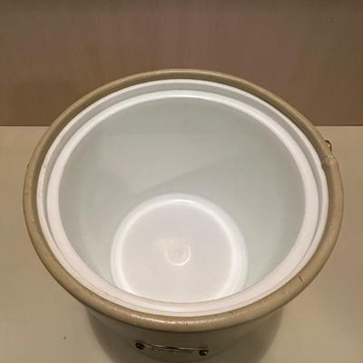 Vintage Leather Ice Bucket