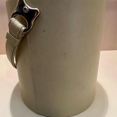 Vintage Leather Ice Bucket