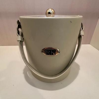 Vintage Leather Ice Bucket