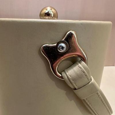 Vintage Leather Ice Bucket