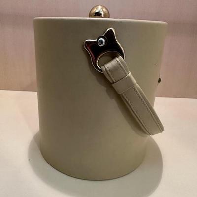 Vintage Leather Ice Bucket