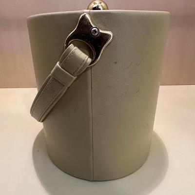 Vintage Leather Ice Bucket
