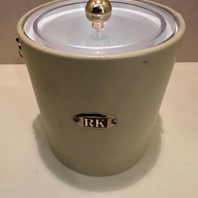 Vintage Leather Ice Bucket