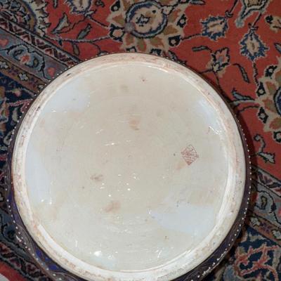 323 Vintage Chinese Ceramic Fish Bowl Planter