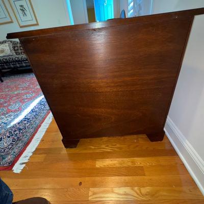 323 Vintage Baker Furniture Georgian Design Mahogany Block Front Dresser