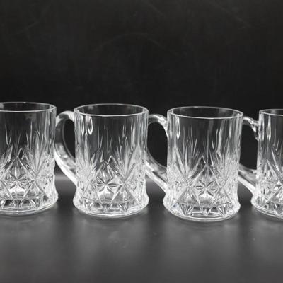 Vintage Crystal Chantilly Mugs (4)