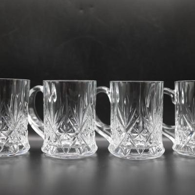 Vintage Crystal Chantilly Mugs (4)