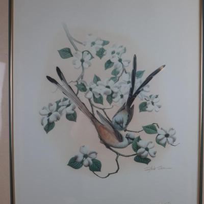 Signed by Richard Sloan, "Scissor Tailed Flycatcher"