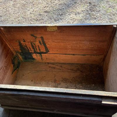 Heavy Vintage Wooden Box