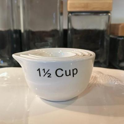 Anchor Hocking Glass Jars, Measuring Cups and Serving Dish