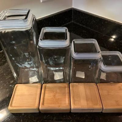 Anchor Hocking Glass Jars, Measuring Cups and Serving Dish