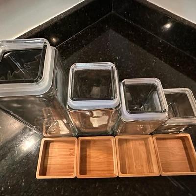 Anchor Hocking Glass Jars, Measuring Cups and Serving Dish