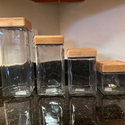Anchor Hocking Glass Jars, Measuring Cups and Serving Dish