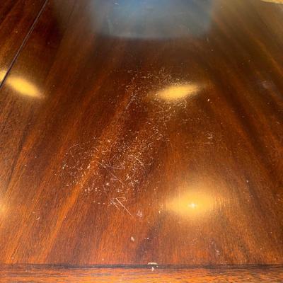 333 Henkel Harris Chippendale Carved Mahogany Butler's Coffee Table