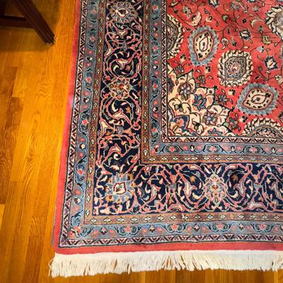 335 Vintage Persian Kashan Area Rug 13'7" x 8'11"