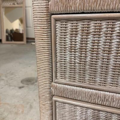 Lexington Wicker Dresser, Night Stand, Mirror and Twin Headboards