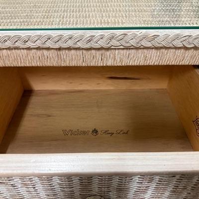 Lexington Wicker Dresser, Night Stand, Mirror and Twin Headboards