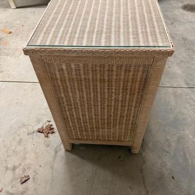 Lexington Wicker Dresser, Night Stand, Mirror and Twin Headboards