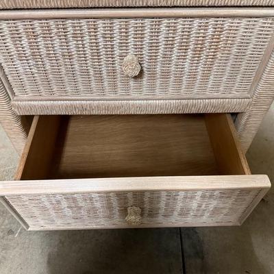 Lexington Wicker Dresser, Night Stand, Mirror and Twin Headboards