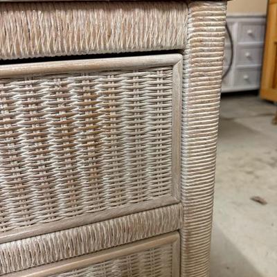 Lexington Wicker Dresser, Night Stand, Mirror and Twin Headboards