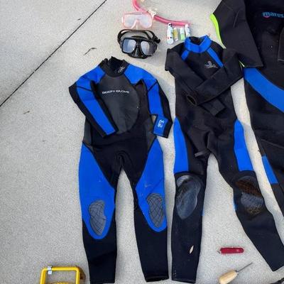 Wet Suits, Flippers and more