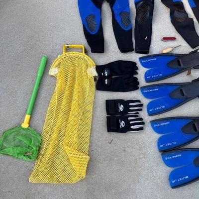 Wet Suits, Flippers and more