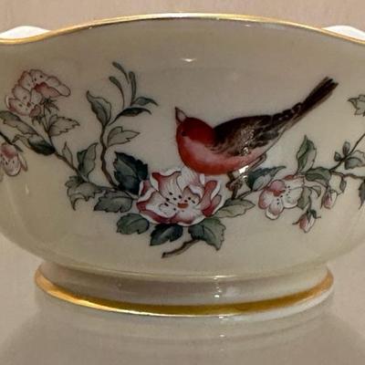 LENOX Heart Rose & “Serenade” Candy Nut Bowls