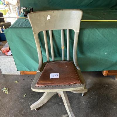 Vintage Wooden Office Chair