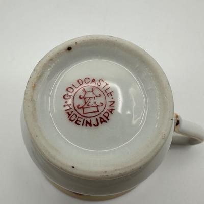 GOLD CASTLE Cup & Saucer Made in Japan