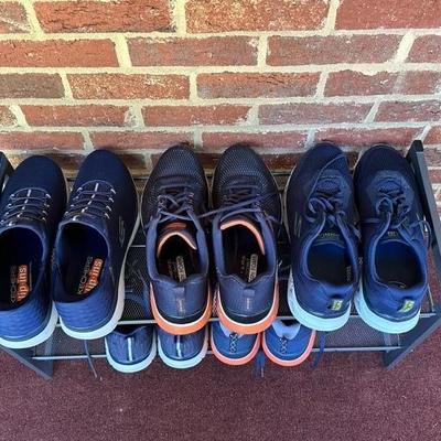 Lot of 5 Pairs of Men’s Skecher Shoes, Dark Blue