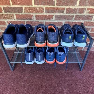 Lot of 5 Pairs of Men’s Skecher Shoes, Dark Blue