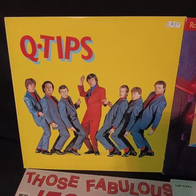 4 VINYL RECORDS WITH 50'S MUSIC