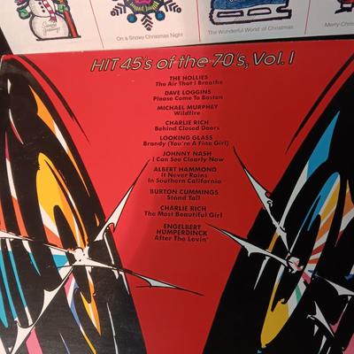 FONZIE FAVORITES, THE VENTURES, ELVIS CHRISTMAS MUSIC AND 70'S MUSIC ON VINYL RECORD ALBUMS