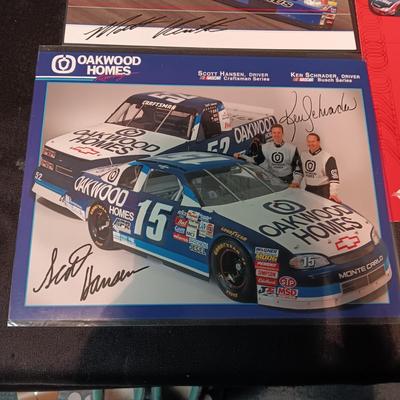 NASCAR RACECAR DRIVERS AUTOGRAPHS