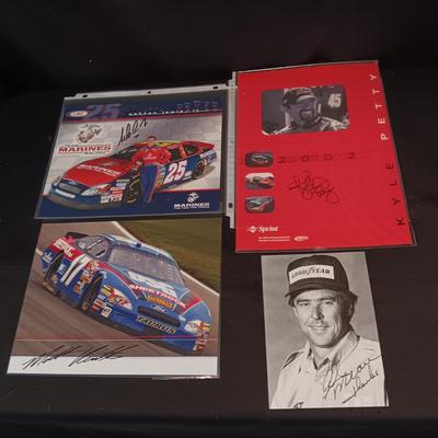 NASCAR RACECAR DRIVERS AUTOGRAPHS