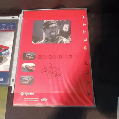 NASCAR RACECAR DRIVERS AUTOGRAPHS