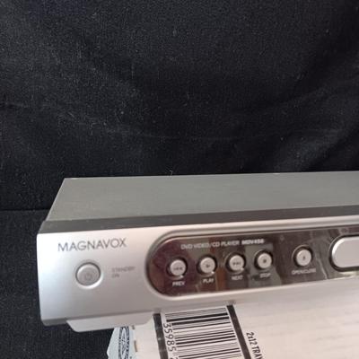 MAGNAVOX DVD PLAYER AND AN ASSORTMENT OF R RATED MOVIES
