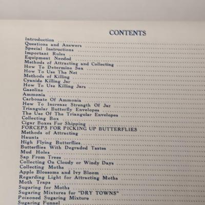 1917 BOOK ON COLLECTING AND PRESERVING BUTTERFLIES