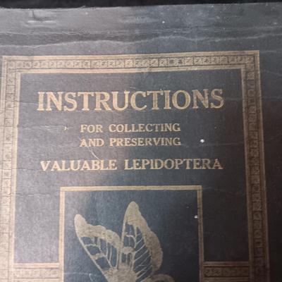 1917 BOOK ON COLLECTING AND PRESERVING BUTTERFLIES