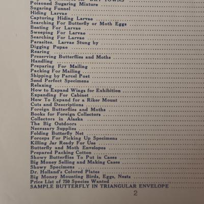 1917 BOOK ON COLLECTING AND PRESERVING BUTTERFLIES