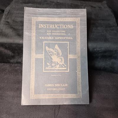 1917 BOOK ON COLLECTING AND PRESERVING BUTTERFLIES