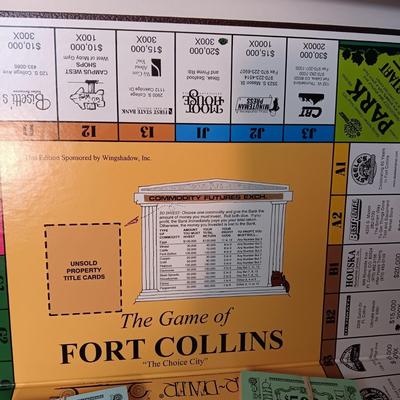 LIKE NEW "THE GAME OF FORT COLLINS"