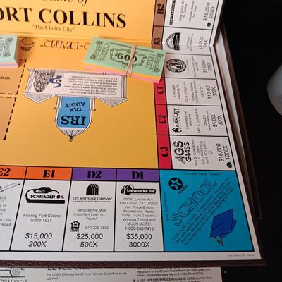 LIKE NEW "THE GAME OF FORT COLLINS"