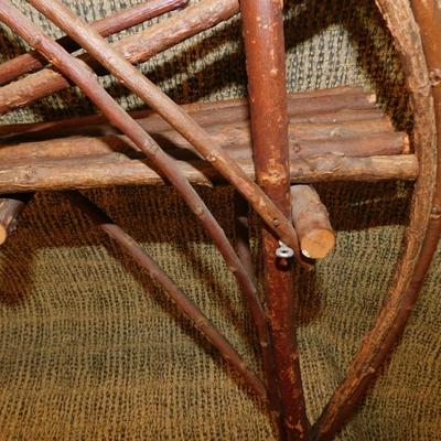 Primitive Folk Craft Woven Twig Shelf 32”x22”x7”