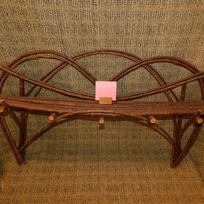 Primitive Folk Craft Woven Twig Shelf 32”x22”x7”