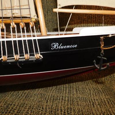 Large Model Schooner “Blue Nose” 48” Long, 39” Tall