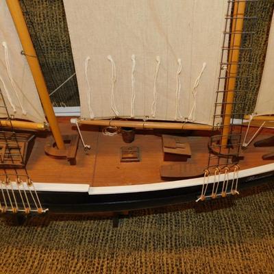 Large Model Schooner “Blue Nose” 48” Long, 39” Tall