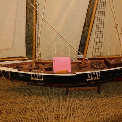 Large Model Schooner “Blue Nose” 48” Long, 39” Tall