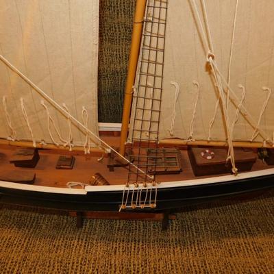 Large Model Schooner “Blue Nose” 48” Long, 39” Tall