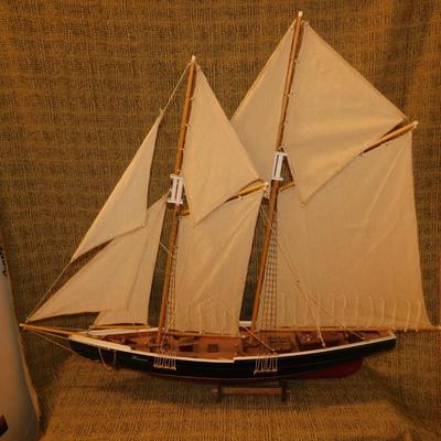 Large Model Schooner “Blue Nose” 48” Long, 39” Tall